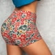 thumbnail image 4 of Fotbe Small Coral Red Flowers Shorts Sin Costuras – Shorts Deportivos de Cintura Alta para Mujer, Elásticos para Gimnasio, Yoga, Running o Ciclismo-Medium, 4 of 8