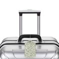 thumbnail image 3 of Rocae Green Rabbit for Leather Luggage Baggage Tags ID Label Privacy Cover ID Label with Stainless Steel Loop and Address Card, 3 of 5