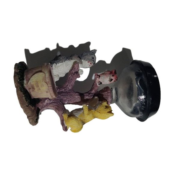 Youkk Lampes Solaires à DEL Statues d'Animaux*Lampes de Nuit Éclairage Décoratif Écoénergétique Pelouse Extérieur Patio Porche Camping Extérieur Type2