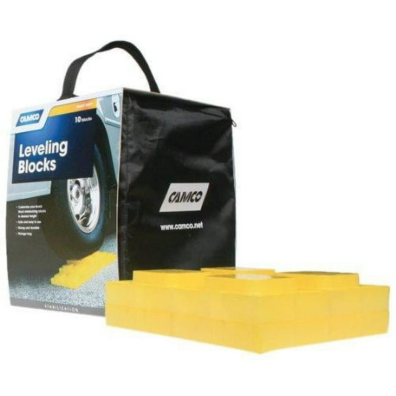 Camco 44505 Heavy Duty Leveling Block, 10-Pack