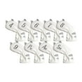 thumbnail image 1 of tredstone Housses de Tête de Golf Mallet Putter Équipement d'Entraînement Extérieur 9 Pcs Fer Blanc, 1 of 5