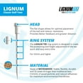 thumbnail image 3 of LIGNUM Tee Premium Golf Tees, Lasts 50+ Rounds, Anti-Spin Head, Ring System, 3 of 7
