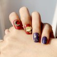 thumbnail image 3 of Women Artificial Nails Rhinestone 72PCS Fake Nail with DIY Nail Tools for Girls, 3 of 10