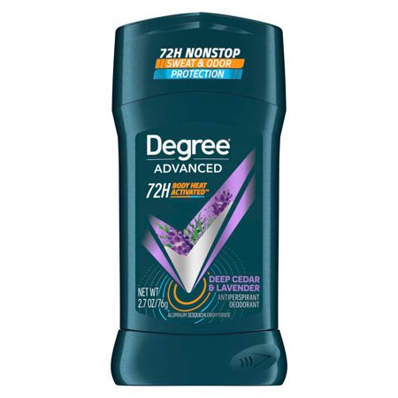2X - Degree 72 Hr Advanced Antiperspirant Deodorant - Deep Cedar & Lavender - 2.7 oz