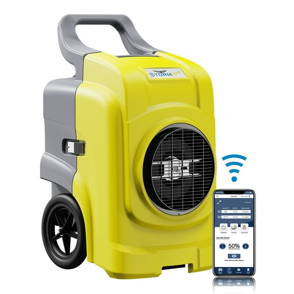 ALORAIR 270 PPD Smart Wi-Fi Portable Industrial Commercial Dehumidifier for Flood Restoration