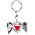 thumbnail image 1 of Manama Bahrain National Emblem Heart Angel Wing Key Chain Holder, 1 of 3