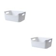 thumbnail image 4 of Naiovety Cesta de almacenamiento resistente y duradera: para todas las necesidades equipada con un integrado blanco 2Conjunto, 4 of 6