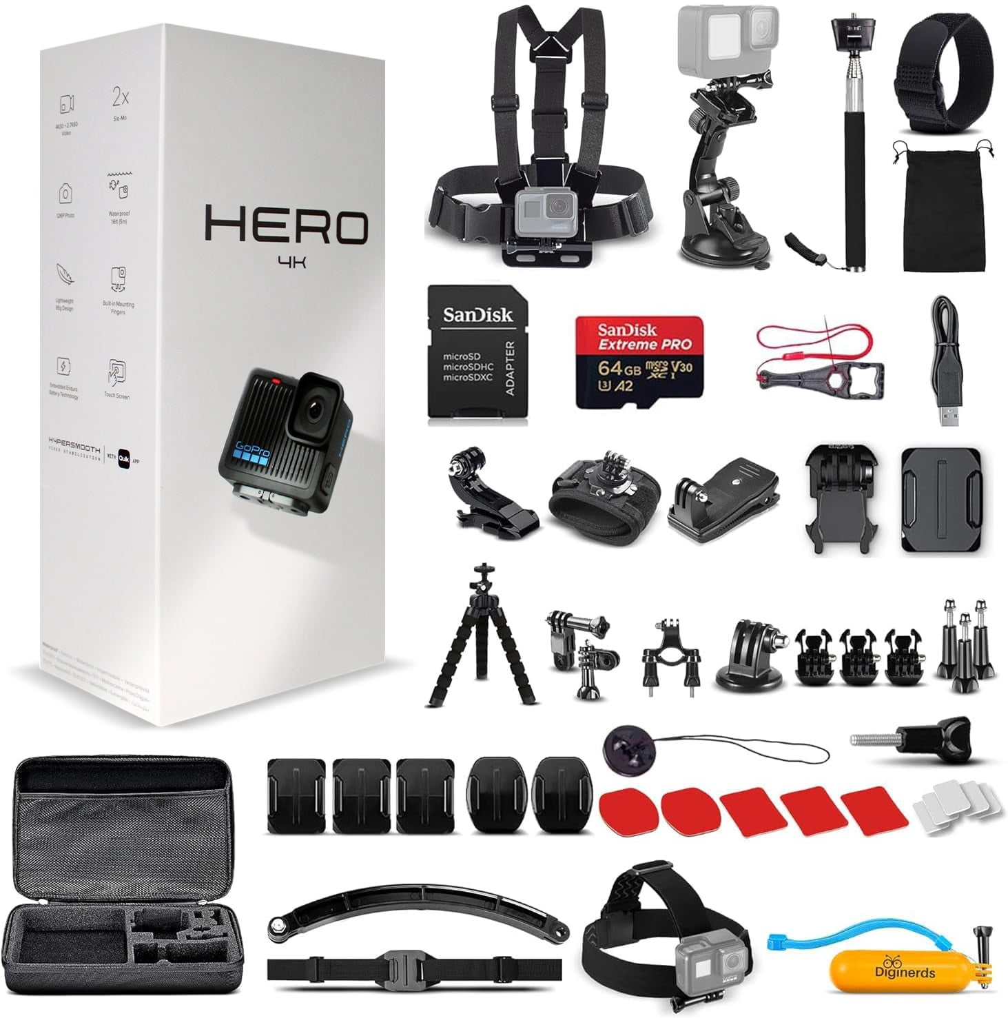 GoPro HERO8 Black - Professional Vlogging Action Camera for Sports