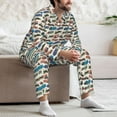 thumbnail image 6 of KLL Train Sleepwear Mens Flannel Pajamas,Long Cotton Pj Set, 6 of 7