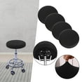 thumbnail image 2 of Coussin de Tabouret Rond Durable et Doux Housses de Tabouret Lavable pour Chaise de 12-18 Pouces Noir, 2 of 9