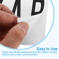 thumbnail image 4 of Uxcell 10 Hojas de Números y Letras para Buzones para Decal Interior y Exterior, Negro en Blanco, 4 of 5