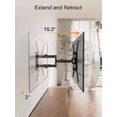 thumbnail image 4 of HOMOUNT Full Motion TV Wall Mount for Most 26-60 Inch TVs, Swivel and Tilt TV Mount with Single Stud, Wall Mount Bracket Max VESA 400x400mm, 77 lbs, 4 of 10