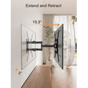 HOMOUNT Full Motion TV Wall Mount for Most 26-60 Inch TVs, Swivel and Tilt TV Mount with Single Stud, Wall Mount Bracket Max VESA 400x400mm, 77 lbs