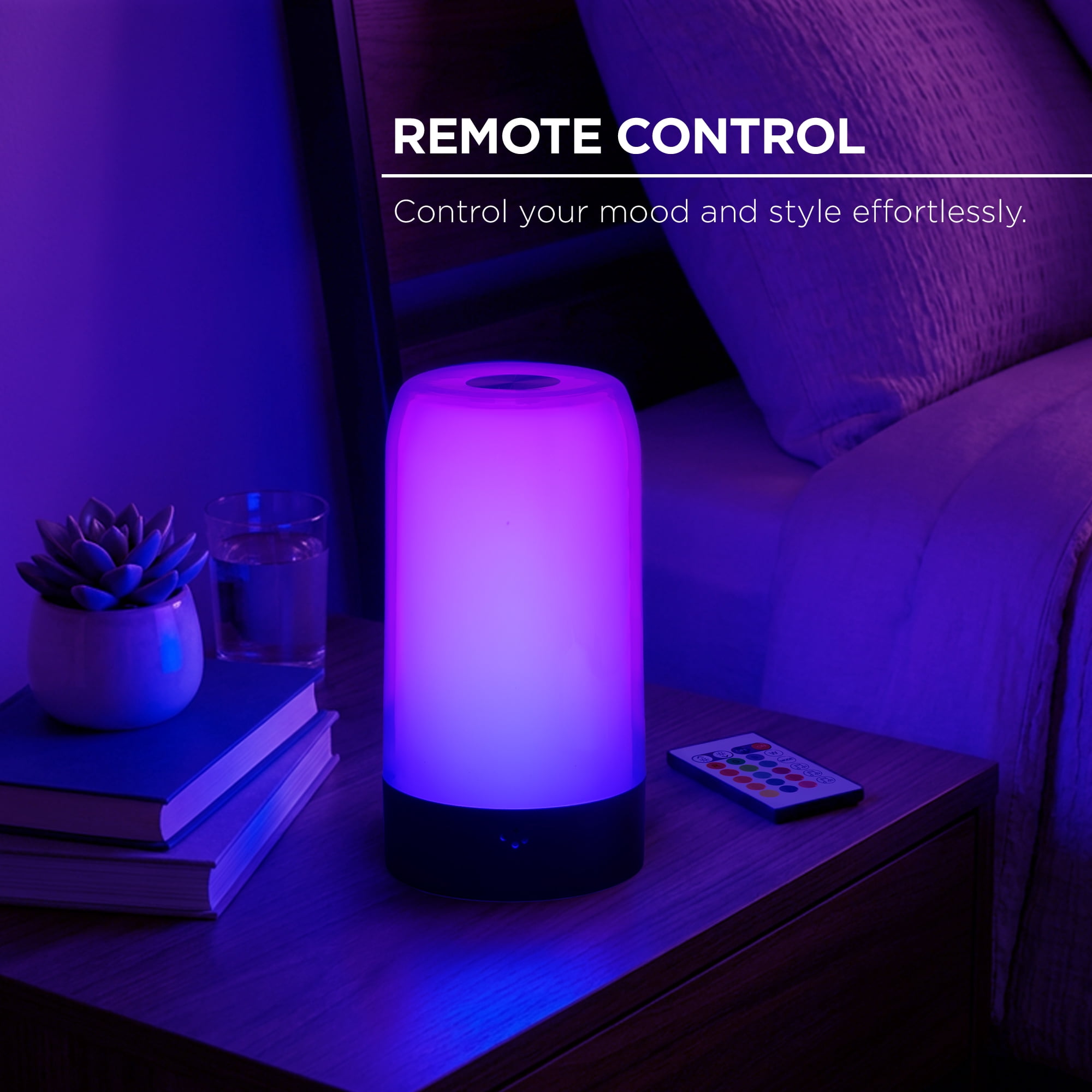 Merkury Innovations ColorFlow RGBIC LED Mood Light with Sound Reactive Modes, 1 pack
