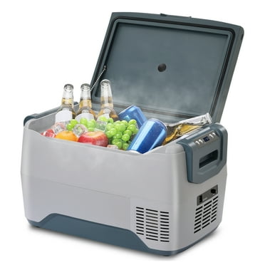 SKYSHALO 40Qt Portable Car Refrigerator, Dual Zone Cooler for Truck/RV ...