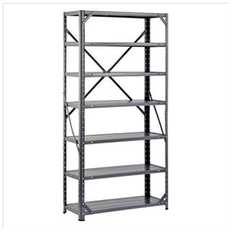Muscle Rack 30w X 12 D 60 H 7 Shelf Steel Shelving Grey Com Muscle Rack 30w X 12 D 60 H 7 Shelf Steel Shelving