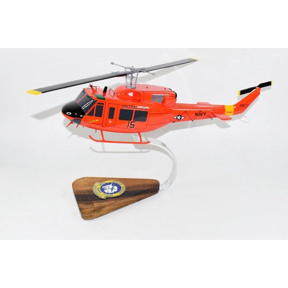 Bell® UH-1N Huey, VXE-6 Puckered Penguins (1992) 16" Mahogany Scale Model