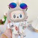 thumbnail image 5 of Conjunto de ropa para muñecas Labubu de 17 cm con camisa floral informal de playa y gafas de sol., 5 of 5