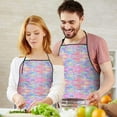 thumbnail image 5 of Rainbow Unicorn Star Pattern Apron-Garden Aprons for Women with Pockets-Cotton Linen Waterproof Kitchen Cooking Gardening Aprons Adjustable for Kitchen,Cooking,BBQ and Salon 33x27 Inch, 5 of 7
