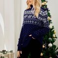 thumbnail image 1 of Suéter De Copo De Nieve Para Mujer Suéter De Punto De Copo De Nieve Elegante Y Fácil De Combinar Para Uso Informal ANGGREK Ropa, 1 of 6
