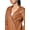 SOFT BROWN, variant on Cross Zip Leather Fashion Jackets (Women's)