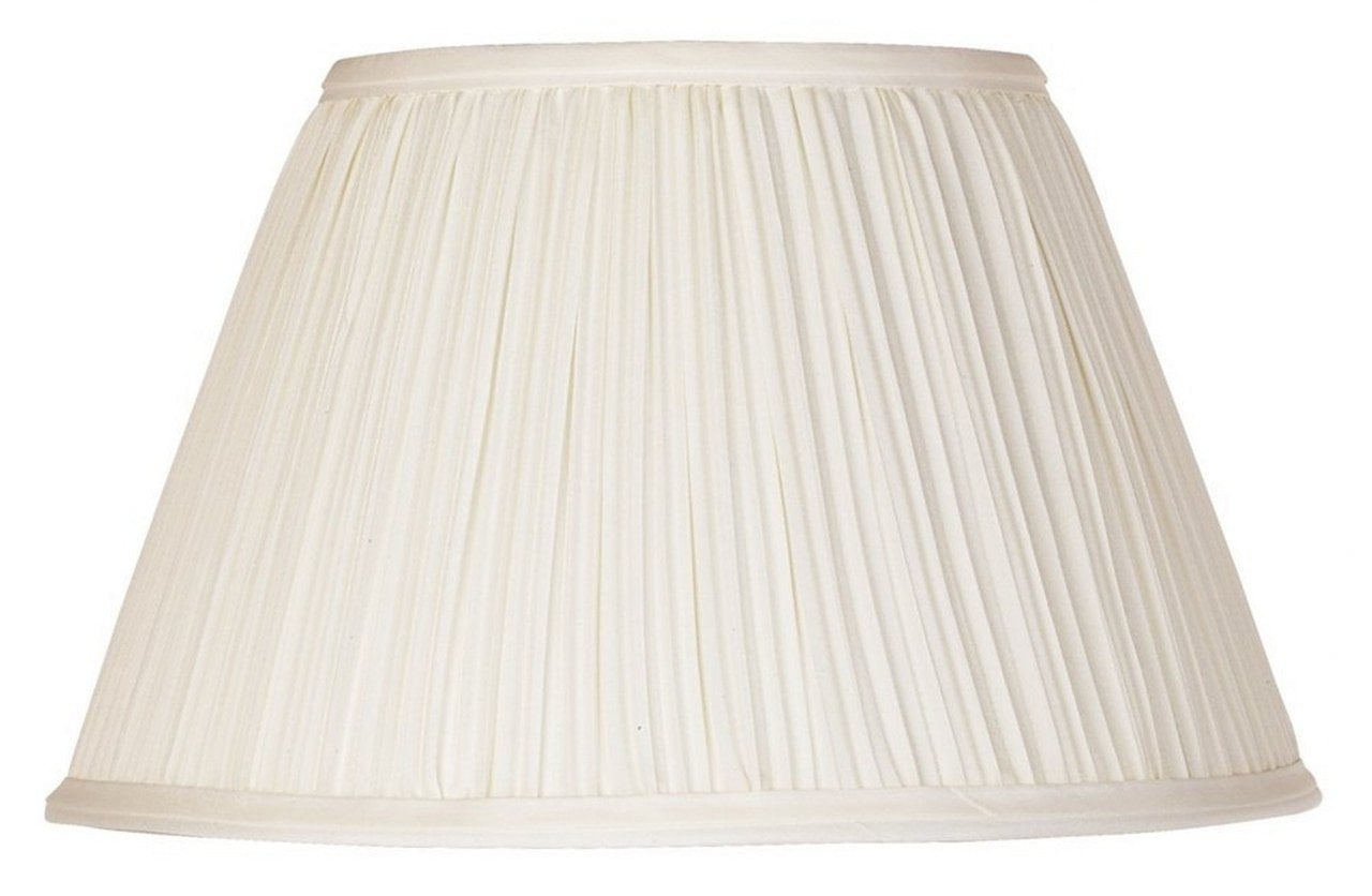 Eggshell Pleated 12 Inch Lamp Shades Replacement with Attaching Finial