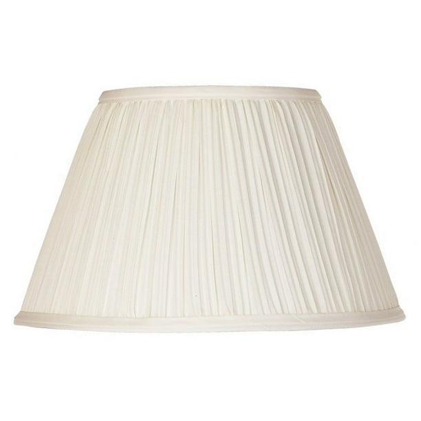 Eggshell Pleated 12 Inch Lamp Shades Replacement with Attaching Finial