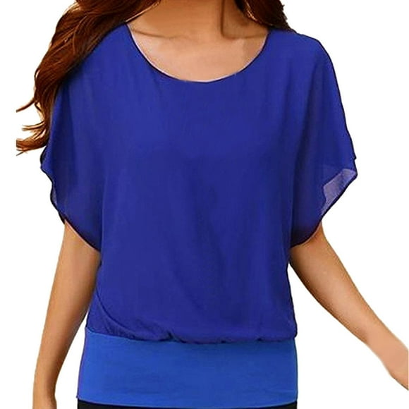 Women's Short Sleeve Chiffon Blouses Office Work Dress Shirts Business Casual Tops,Women's Casual Ruffled Chiffon Blouse Short Sleeve Office Work Elegant Shirt Vintage Basic Tops