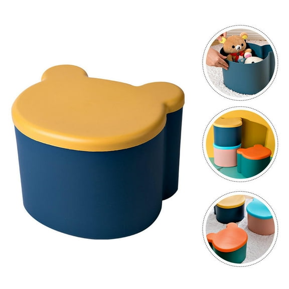 MLINS Toys Kids Modern Minimalist Storage Container Child 25X23CM Blue