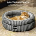 thumbnail image 2 of Cat Bed Kitten Bed, Washable Round Cat Beds for Indoor Cats, Super Soft Plush Faux Fur Pet Bed for Puppy and Kitten with Anti-Slip Bottom, 2 of 7
