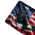 thumbnail image 3 of Yehwow Eagle USA Flag Metal Car Plate Aluminum License Plate, 3 of 6