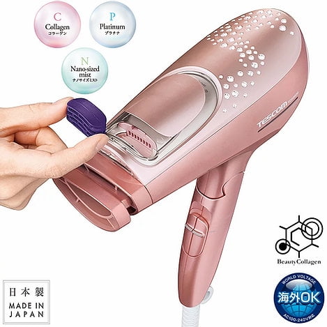 TESCOM Sèche-Cheveux Collagène CPN Tension Mondiale Swarovski Édition Limitée. Fabriqué au Japon