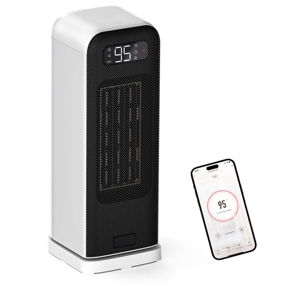 Calefactor MORENTO 1500 W Cerámico Wi‑Fi con Control por Voz