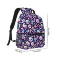 thumbnail image 2 of Disketp mushroom colorful Skull star Backpack - Comfortable Daypack with The right laptop for you Spacious Main Compartment & other poket - {designName} print, 2 of 6