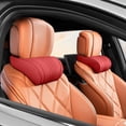 thumbnail image 3 of Car Headrest Neck Pillow, Ergonomic Cushion with Adjustable Straps Automotive Neck Support, Breathable Cloth Headrest Pillow for Cars, SUVs, Trucks, Office Chairs, 10.63 x 6.30 in, Red, 1 Pack, 3 of 7