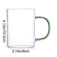 thumbnail image 2 of shyuyusa Heat Resistant Glass Water Cup Clear Drinkware For Home Office Daily Beverage Drinking Use, 2 of 6