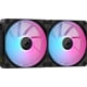 thumbnail image 1 of Ventilador Corsair iCue Link LX140 RGB 140 mm PWM, paquete doble, negro, 1 of 7