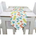 thumbnail image 4 of ColourLife Table Runner Easter Butterflies Tulips Washable Table Cloth Runner for Holiday Home Wedding Table Top Decoration 13x70 Inches, 4 of 5