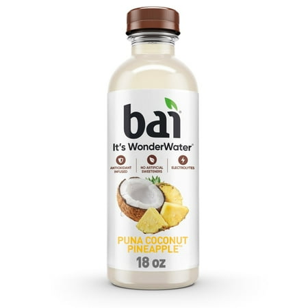 Pack of 3 Bai Puna Coconut Pineapple Water Beverage Bottle 18 fl oz (packaging may vary) Pack of 3 Bai Puna Coconut Pineapple Water Beverage Bottle 18 fl oz (packaging may vary)