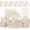 Beige, variant on GPED Wheat Straw Dinnerware Set for 4, 49--Piece Plates and Bowls Sets, Unbreakable Lightweight Picnic Tableware Set, Travel Camping Cutlery Set, Dishwasher & Microwave Safe, Mediterranean Palette
