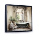 thumbnail image 2 of Designart "Bath Monochrome Of Calm II" Bath & Laundry Floater Framed Canvas Art Print, 2 of 7