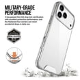 thumbnail image 3 of For iPhone 17 Pro Case TPU Frame Clear PC Back Phone Cover, 3 of 5