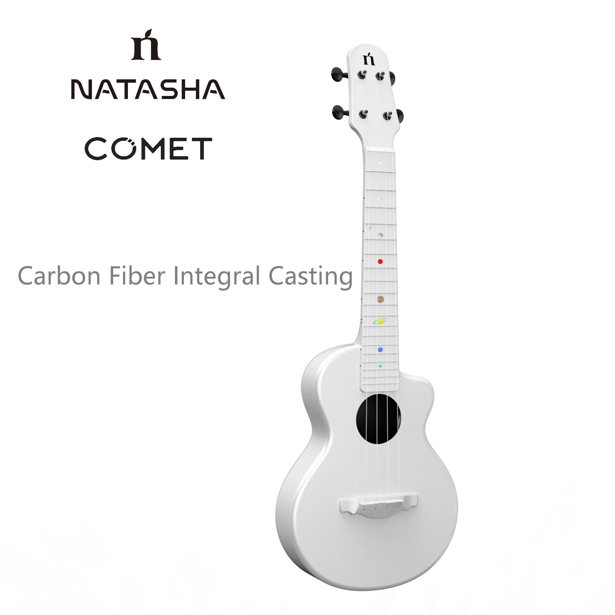 Natasha Asteroid Carbon Fiber 23-inch Ukulele , Travel Ukuleles,Integrated Casting With Carbon Fiber Composite Material, light and portable.
