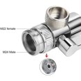thumbnail image 3 of Desviador de latón para válvula/adaptador de grifo de fregadero de cocina o baño, pieza de repuesto M22, 3 of 5
