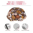 thumbnail image 5 of Kdxio Sunflowers Print Shower Cap for Women,Elastic and Reusable,Double Waterproof Layers Bathing Hat, 5 of 9