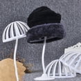 thumbnail image 3 of Luckymimi Hats Stand Adjustable Dome Design ABS Elastic Cap Showing Stand for Home 3, 3 of 13