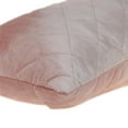 thumbnail image 5 of Parkland Collection Milo Transitional Quilted Pink Throw Pillow, 5 of 7