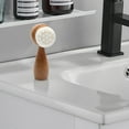 thumbnail image 4 of Hunyinhhh Double Facial Brush Double Facial Cleansing Brush Manual Face Wash Brush | Soft Dry Face Brush 3D Stand Vertical Facial Brush Scrubber For Sensitive 2PCS Updos Microcurrent Facial, 4 of 9