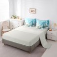 thumbnail image 3 of Manfei Kawaii Starfish 7-Piece Twin Bedding,Cute Sea Plant Bedding Comforter Set,White Blue,Light Gray Reversible, 3 of 8