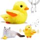 thumbnail image 4 of 2025 Little Yellow Duck Plush Doll Flapping Vibration Cat Interactive Rechargeable, 4 of 5